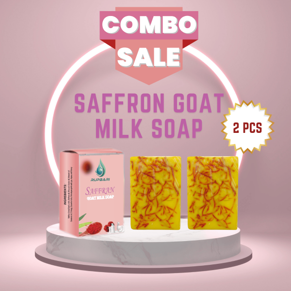 Saffron Goat Milk Soap Combo (2 Pcs)